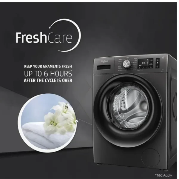 Whirlpool XS7012BWME 7 Kg 5 Star Front Load Washing Machine with In-built Heater Grey Whirlpool XS7012BWME 7 Kg 5 Star Front Load Washing Machine with In-built Heater Grey