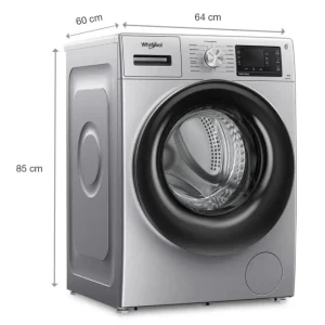 Whirlpool Xpert Care 8kg Front Load Washer with Steam Wash, Ozone Air Refresh & 1400 RPM Inverter Motor Silver Whirlpool Xpert Care 8kg Front Load Washer with Steam Wash, Ozone Air Refresh & 1400 RPM Inverter Motor Silver