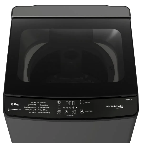 Voltas Beko WTL8006UAA 8 Kg 5 Star Top Load Washing Machine,Grey Voltas Beko WTL8006UAA 8 Kg 5 Star Top Load Washing Machine,Grey