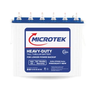 Microtek Dura Strong 160Ah Inverter Battery M1603624TT – High Performance Tall Tubular Battery Microtek Dura Strong 160Ah Inverter Battery M1603624TT – High Performance Tall Tubular Battery