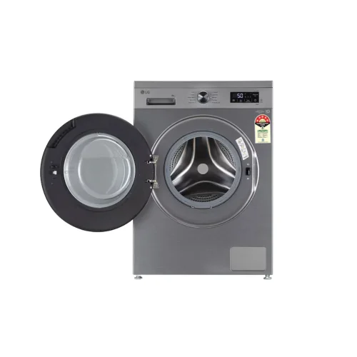 LG 8 Kg Front Load Washing Machine with Steam Wash & ThinQ Wi-Fi Silver