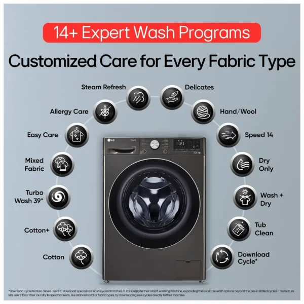 LG WD FHD1207STB 12kg Washer Dryer Combo with AI Direct Drive™ LG WD FHD1207STB 12kg Washer Dryer Combo with AI Direct Drive™