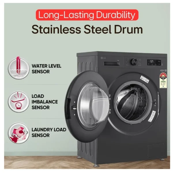 LG WM 7.0KG FHB1207Z2M Front Load Washing Machine | 7kg Fully Automatic Washer LG WM 7.0KG FHB1207Z2M Front Load Washing Machine | 7kg Fully Automatic Washer