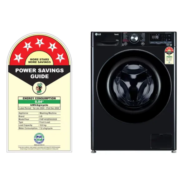 LG FHP1412Z5O 12Kg Fully Automatic Front Load Washing Machine with Steam & ThinQ Wi-Fi LG FHP1412Z5O 12Kg Fully Automatic Front Load Washing Machine with Steam & ThinQ Wi-Fi