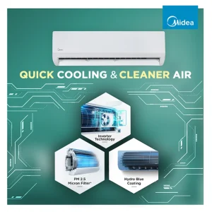 Midea 2 Ton 3 Star Inverter AC MAI24SD3R36F0 Midea 2 Ton 3 Star Inverter AC MAI24SD3R36F0