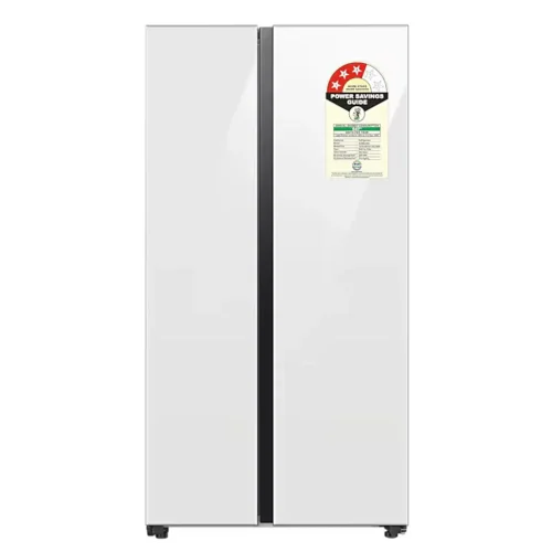 Samsung 653L RS76CB81A312 Bespoke AI Side by Side Refrigerator | Twin Cooling Plus | 3 Star | Clean White Samsung 653L RS76CB81A312 Bespoke AI Side by Side Refrigerator | Twin Cooling Plus | 3 Star | Clean White
