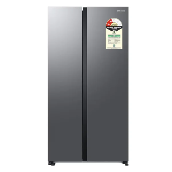 Samsung 653L Side by Side Refrigerator RS76CG80X0S9 – Twin Cooling Plus, Digital Inverter, 2 Star, Refined Inox Samsung 653L Side by Side Refrigerator RS76CG80X0S9 – Twin Cooling Plus, Digital Inverter, 2 Star, Refined Inox