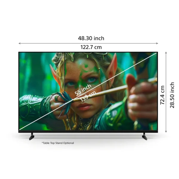 Sony K-55S25M2 55 Inch 4K Smart Google TV India | BRAVIA 2M2 Series Ultra HD LED TV