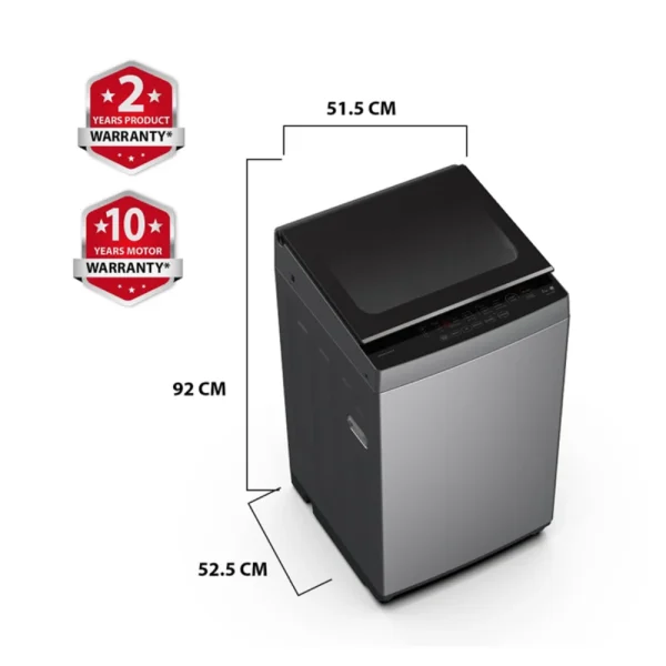 Toshiba WM 8.0KG AW M901BIND SG Fully Automatic Top Load Washing Machine Silver Toshiba WM 8.0KG AW M901BIND SG Fully Automatic Top Load Washing Machine Silver