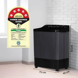SHARP ES-SD70NB-PS 7 Kg Semi-Automatic Top Load Washing Machine with E-Spin Pulsator & 1300 RPM