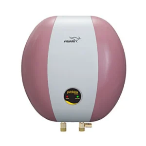 V-Guard Pebble Insta Pink White 3L Instant Water Heater | 3000W Designer Geyser