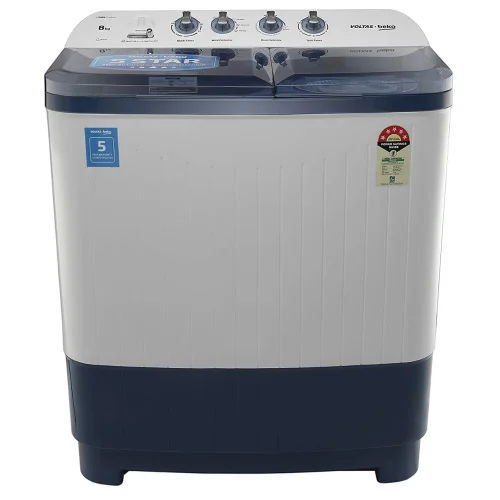 Voltas Beko WTT80DBLT 8 Kg Semi-Automatic Top Load Washing Machine | 1300 RPM | 5 Star Energy Rating Voltas Beko WTT80DBLT 8 Kg Semi-Automatic Top Load Washing Machine | 1300 RPM | 5 Star Energy Rating