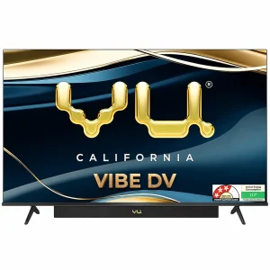 Vu 43 Inch Vibe Series 4K QLED Smart Google TV (43VIBE-DV) | Dolby Vision, Dolby Atmos & 88W Soundbar Vu 43 Inch Vibe Series 4K QLED Smart Google TV (43VIBE-DV) | Dolby Vision, Dolby Atmos & 88W Soundbar