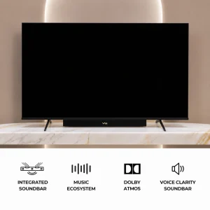 Vu 43 Inch Vibe Series 4K QLED Smart Google TV (43VIBE-DV) | Dolby Vision, Dolby Atmos & 88W Soundbar Vu 43 Inch Vibe Series 4K QLED Smart Google TV (43VIBE-DV) | Dolby Vision, Dolby Atmos & 88W Soundbar