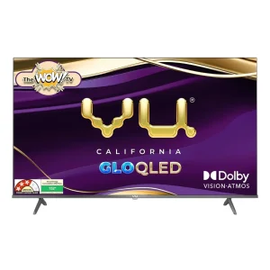 VU 55 Inch GloQLED TV – 4K UHD, Google TV, Dolby Atmos & Quantum Dot Display