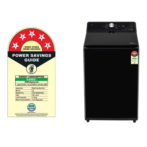 LG 11Kg Top Load Washing Machine TX511SWO | AI Direct Drive™, In-Built Heater, Steam Wash, Wi-Fi Enabled, 5 Star Energy Rating | Black LG 11Kg Top Load Washing Machine TX511SWO | AI Direct Drive™, In-Built Heater, Steam Wash, Wi-Fi Enabled, 5 Star Energy Rating | Black