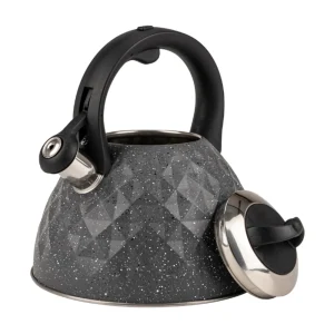 AJS 3 Litre Stainless Steel Whistling Tea Kettle HR770-3 C15-1 Induction & Gas Compatible Hot Water Kettle with Heat Resistant Handle Nikshan Kitchen Appliance AJS 3 Litre Stainless Steel Whistling Tea Kettle HR770-3 C15-1 Induction & Gas Compatible Hot Water Kettle with Heat Resistant Handle Nikshan Kitchen Appliance