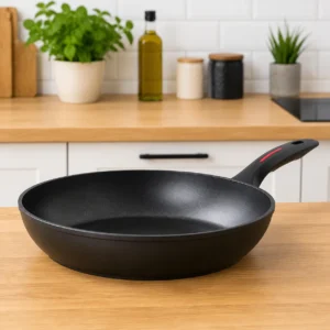 AJS Baroly Non Stick Frypan 26 cm Black B31-10 | Durable Aluminium Cookware for Frying & Sautéing
