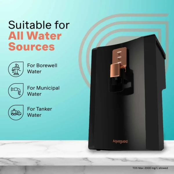 Eureka Forbes Aquaguard Enrich Superio UV+UF SS 2X Water Purifier with 9 Stage Purification & Stainless Steel Tank Eureka Forbes Aquaguard Enrich Superio UV+UF SS 2X Water Purifier with 9 Stage Purification & Stainless Steel Tank
