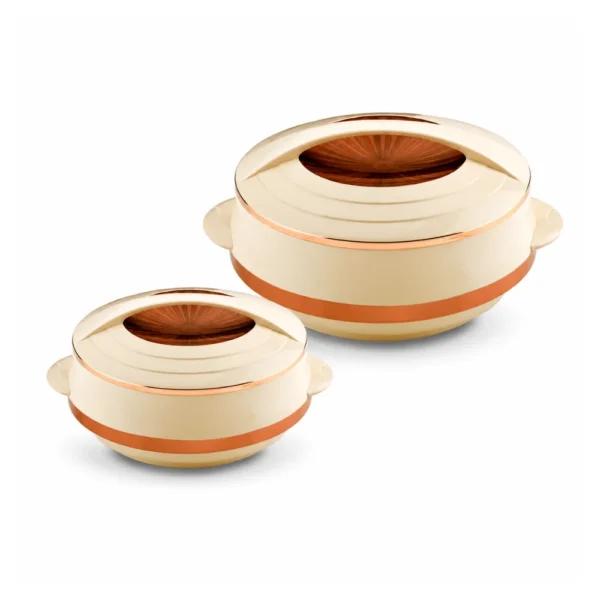 ASIAN Olympic Elite Gold Casserole Set 1200ml + 1600ml Premium Insulated Hotpot Set for Kitchen & Dining ASIAN Olympic Elite Gold Casserole Set 1200ml + 1600ml Premium Insulated Hotpot Set for Kitchen & Dining