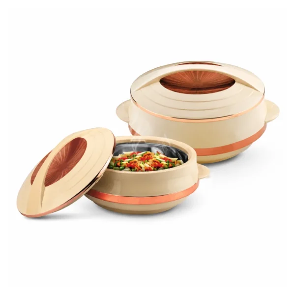 ASIAN Olympic Elite Gold Casserole Set 1200ml + 1600ml Premium Insulated Hotpot Set for Kitchen & Dining ASIAN Olympic Elite Gold Casserole Set 1200ml + 1600ml Premium Insulated Hotpot Set for Kitchen & Dining