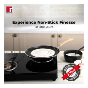 BERGNER Bellini Plus Aura 28cm Non Stick Dosa Tawa with 5 Layer Greblon Coating | Induction Compatible Cookware