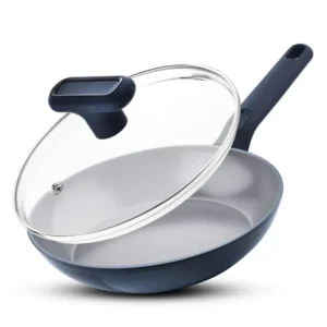 Bergner Jade 24cm Frypan With Lid BGD-0209 | Ceramic Non-Stick Induction & Gas Compatible Cookware Bergner Jade 24cm Frypan With Lid BGD-0209 | Ceramic Non-Stick Induction & Gas Compatible Cookware