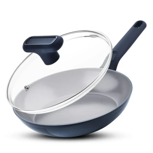 Bergner Jade 24cm Frypan With Lid BGD-0209 | Ceramic Non-Stick Induction & Gas Compatible Cookware Bergner Jade 24cm Frypan With Lid BGD-0209 | Ceramic Non-Stick Induction & Gas Compatible Cookware