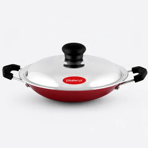 Blueberry’s 20cm Nonstick Appachatty with Lid | Premium Aluminium Appam Pan for Gas Stove Cooking Blueberry’s 20cm Nonstick Appachatty with Lid | Premium Aluminium Appam Pan for Gas Stove Cooking