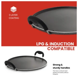Blueberry’s BPT 32 Nonstick Round Pathiri Tawa 32cm Heavy Weight Aluminium 3-Layer Coating Dosa Roti Chapati Tawa Blueberry’s BPT 32 Nonstick Round Pathiri Tawa 32cm Heavy Weight Aluminium 3-Layer Coating Dosa Roti Chapati Tawa