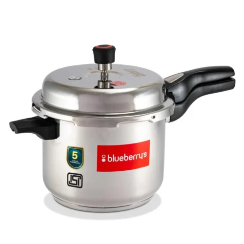 Blueberrys SS Virgina Plus 3 Litre Stainless Steel Pressure Cooker | Induction & Gas Compatible Cooker Blueberrys SS Virgina Plus 3 Litre Stainless Steel Pressure Cooker | Induction & Gas Compatible Cooker