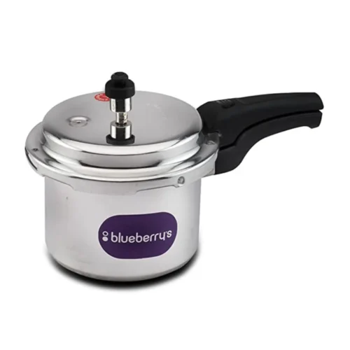 Blueberrys Elegant 5 Litre Aluminium Pressure Cooker | Dishwasher Safe Manual Cooker
