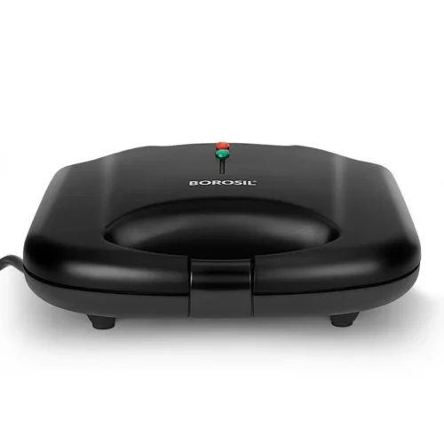 Borosil Klassy 800W Sandwich Maker with Dual Non-Stick Plates & Automatic Temperature Control