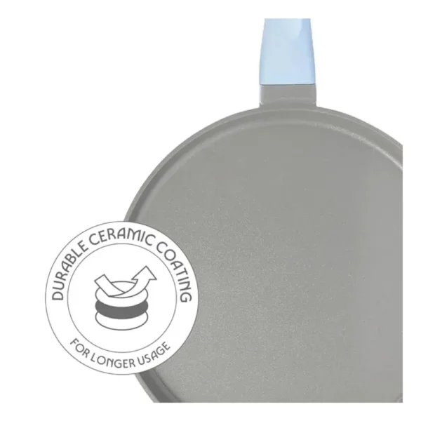 Borosil Vajra Ceramic Flat Tawa 28cm | Non-Stick Induction Compatible Tawa Borosil Vajra Ceramic Flat Tawa 28cm | Non-Stick Induction Compatible Tawa