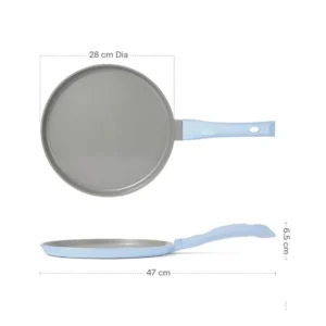 Borosil Vajra Ceramic Flat Tawa 28cm | Non-Stick Induction Compatible Tawa Borosil Vajra Ceramic Flat Tawa 28cm | Non-Stick Induction Compatible Tawa