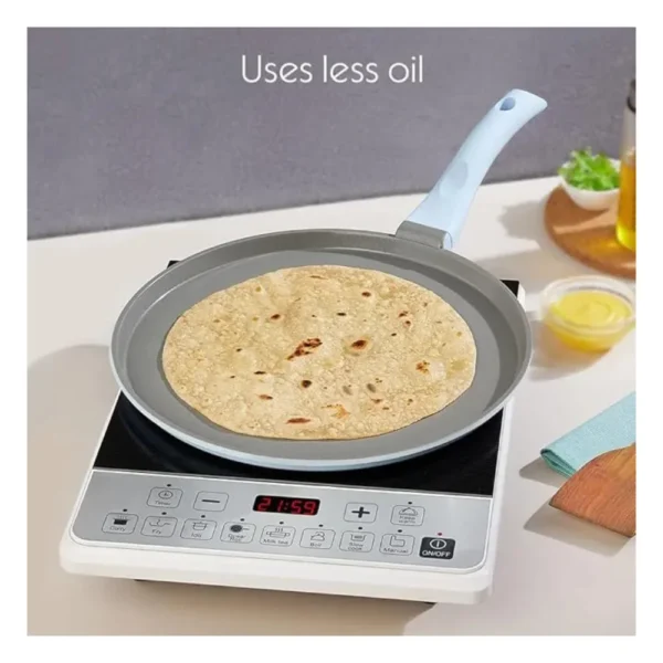 Borosil Vajra Ceramic Flat Tawa 28cm | Non-Stick Induction Compatible Tawa Borosil Vajra Ceramic Flat Tawa 28cm | Non-Stick Induction Compatible Tawa