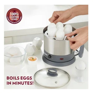 Borosil Quick 1.3L Multi Electric Kettle – Stainless Steel Multipurpose Cooker with Idli, Grill & Egg Tray 600W Fast Heating Borosil Quick 1.3L Multi Electric Kettle – Stainless Steel Multipurpose Cooker with Idli, Grill & Egg Tray 600W Fast Heating