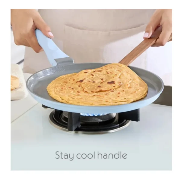 Borosil Vajra Ceramic Flat Tawa 26cm | Healthy Non Stick Dosa Tawa | Gas Compatible Cookware Borosil Vajra Ceramic Flat Tawa 26cm | Healthy Non Stick Dosa Tawa | Gas Compatible Cookware