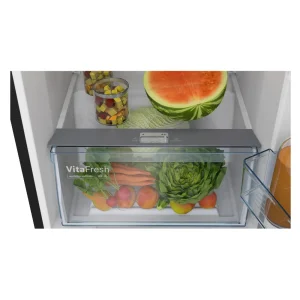 Bosch 334L Double Door Refrigerator CTN35L01PI Black Finish, VitaFresh, No Frost, SuperCooling & SuperFreezing Bosch 334L Double Door Refrigerator CTN35L01PI Black Finish, VitaFresh, No Frost, SuperCooling & SuperFreezing