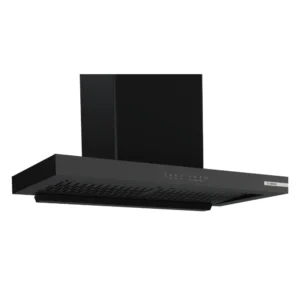 Bosch DWB98IJ60I 90cm Wall Mounted Kitchen Chimney with 180W Motor & Boost Mode Black Glass Hood Bosch DWB98IJ60I 90cm Wall Mounted Kitchen Chimney with 180W Motor & Boost Mode Black Glass Hood
