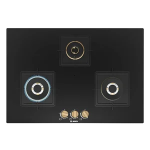 Bosch PND7B6F20I 75cm 3 Burner Built-in Gas Hob with Auto Ignition & True Brass Burners Bosch PND7B6F20I 75cm 3 Burner Built-in Gas Hob with Auto Ignition & True Brass Burners