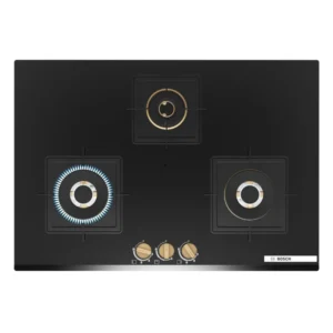 Bosch PND7B6G20I 75 cm Built-In Gas Hob with Dual Wok Burner & Tempered Glass Top Bosch PND7B6G20I 75 cm Built-In Gas Hob with Dual Wok Burner & Tempered Glass Top
