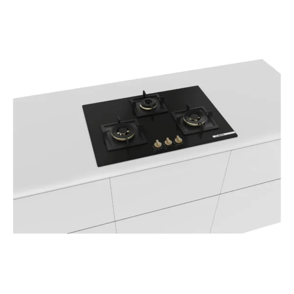 Bosch PND7B6G20I 75 cm Built-In Gas Hob with Dual Wok Burner & Tempered Glass Top Bosch PND7B6G20I 75 cm Built-In Gas Hob with Dual Wok Burner & Tempered Glass Top