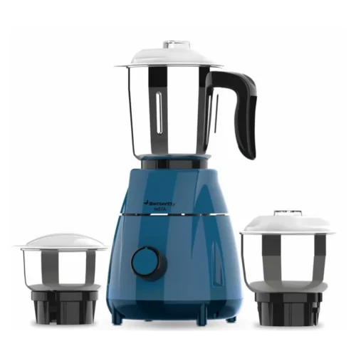 Butterfly Insta 500W Mixer Grinder 3 Jar Aqua Marine | Powerful Copper Motor, ABS Body, Overload Protection Butterfly Insta 500W Mixer Grinder 3 Jar Aqua Marine | Powerful Copper Motor, ABS Body, Overload Protection