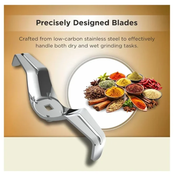 Butterfly Insta 500W Mixer Grinder 3 Jar Aqua Marine | Powerful Copper Motor, ABS Body, Overload Protection