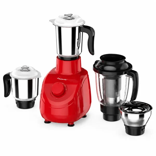 Butterfly Jubilant 750W Juicer Mixer Grinder with 4 Jars | Powerful Motor, Stainless Steel Jars Butterfly Jubilant 750W Juicer Mixer Grinder with 4 Jars | Powerful Motor, Stainless Steel Jars