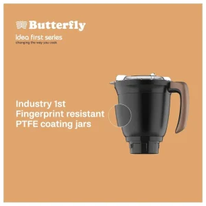 Butterfly Ziera Black 1000W Mixer Grinder 4 Jar | TORX23 Motor, Tornado Blade Tech, 5 Year Warranty Butterfly Ziera Black 1000W Mixer Grinder 4 Jar | TORX23 Motor, Tornado Blade Tech, 5 Year Warranty