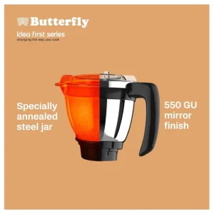 Butterfly Mixi 5J Ziera Chrome 750W Mixer Grinder with 5 Jars | Powerful Motor & Stylish Chrome Design Butterfly Mixi 5J Ziera Chrome 750W Mixer Grinder with 5 Jars | Powerful Motor & Stylish Chrome Design