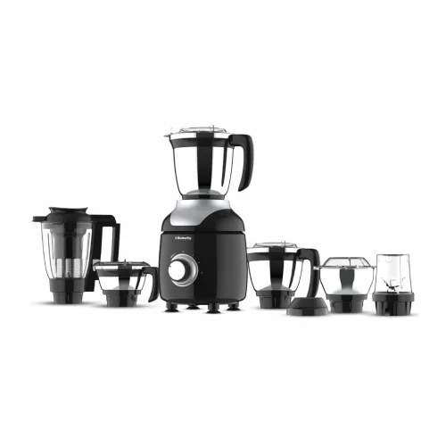 Butterfly Ziera Chrome 750W Mixer Grinder 6 Jar | Powerful Copper Motor, Juicer & Blender | ABS Body, Overload Protection Butterfly Ziera Chrome 750W Mixer Grinder 6 Jar | Powerful Copper Motor, Juicer & Blender | ABS Body, Overload Protection