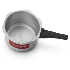 Butterfly Standard 5 Litre Aluminium Pressure Cooker | Outer Lid Gas Stove Compatible Cooker Butterfly Standard 5 Litre Aluminium Pressure Cooker | Outer Lid Gas Stove Compatible Cooker